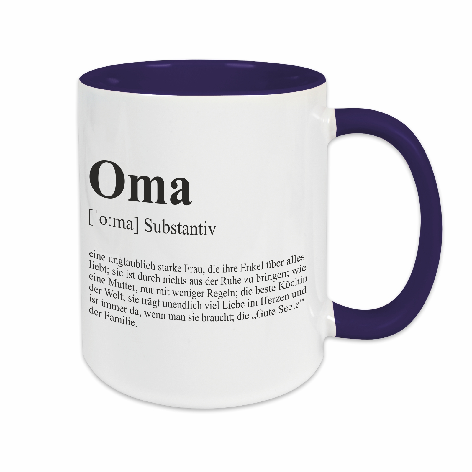 Tasse - Definition Oma dunkelblau