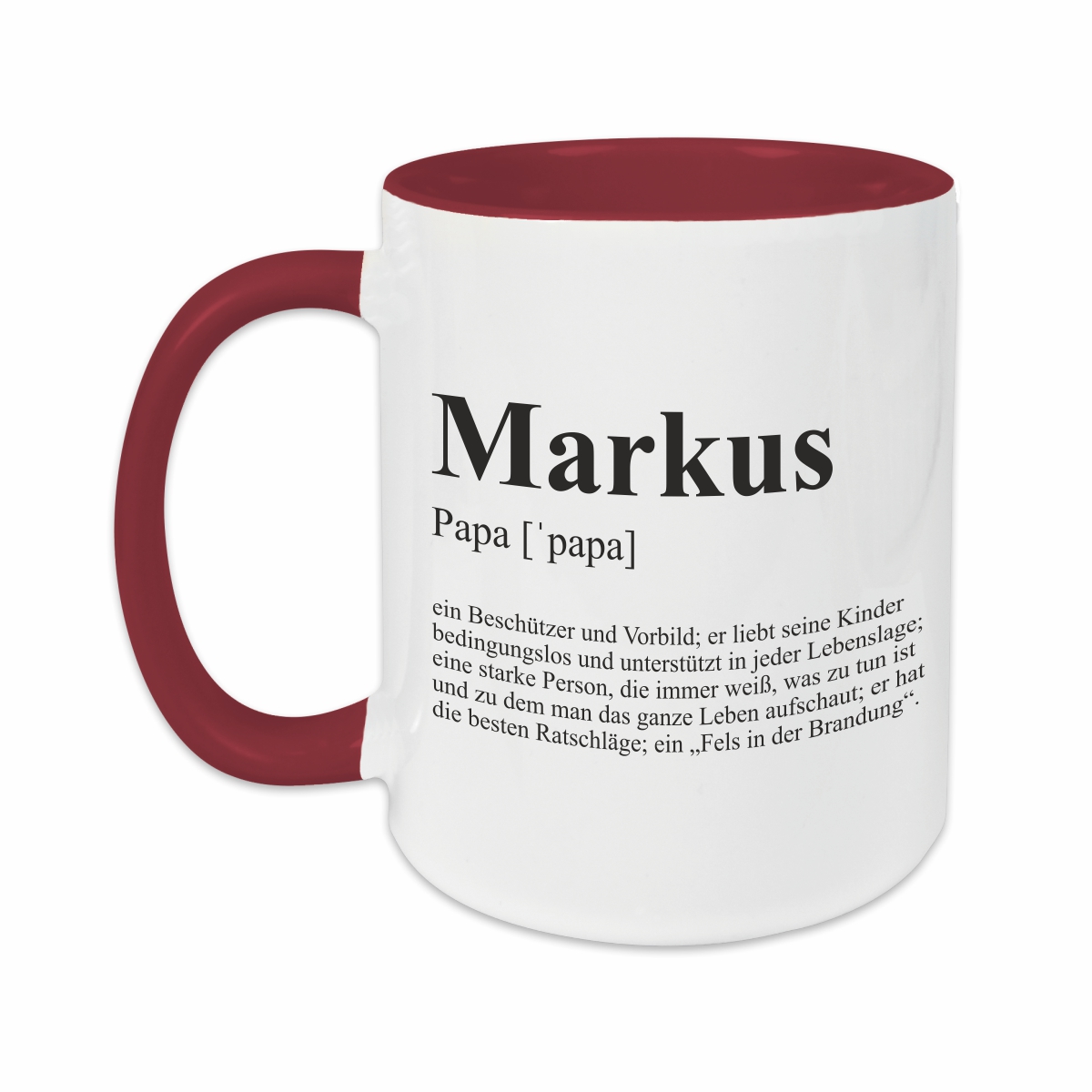 Tasse - Definition Papa burgund personalisiert