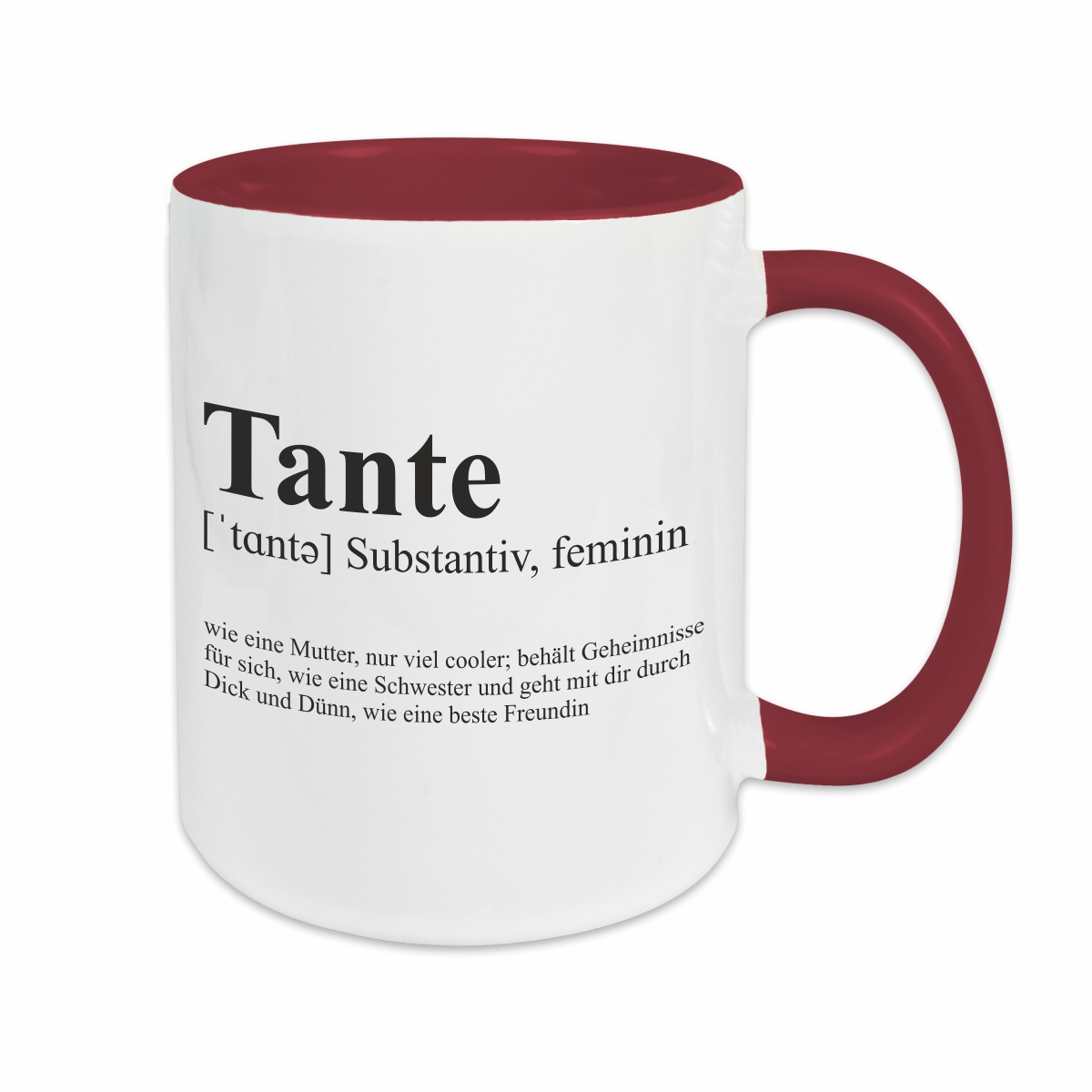 Tasse - Definition Tante burgund