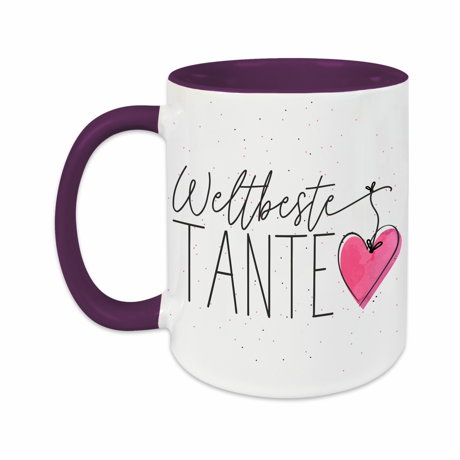 Tasse - Weltbeste Tante lila – Ansicht 2 von 3