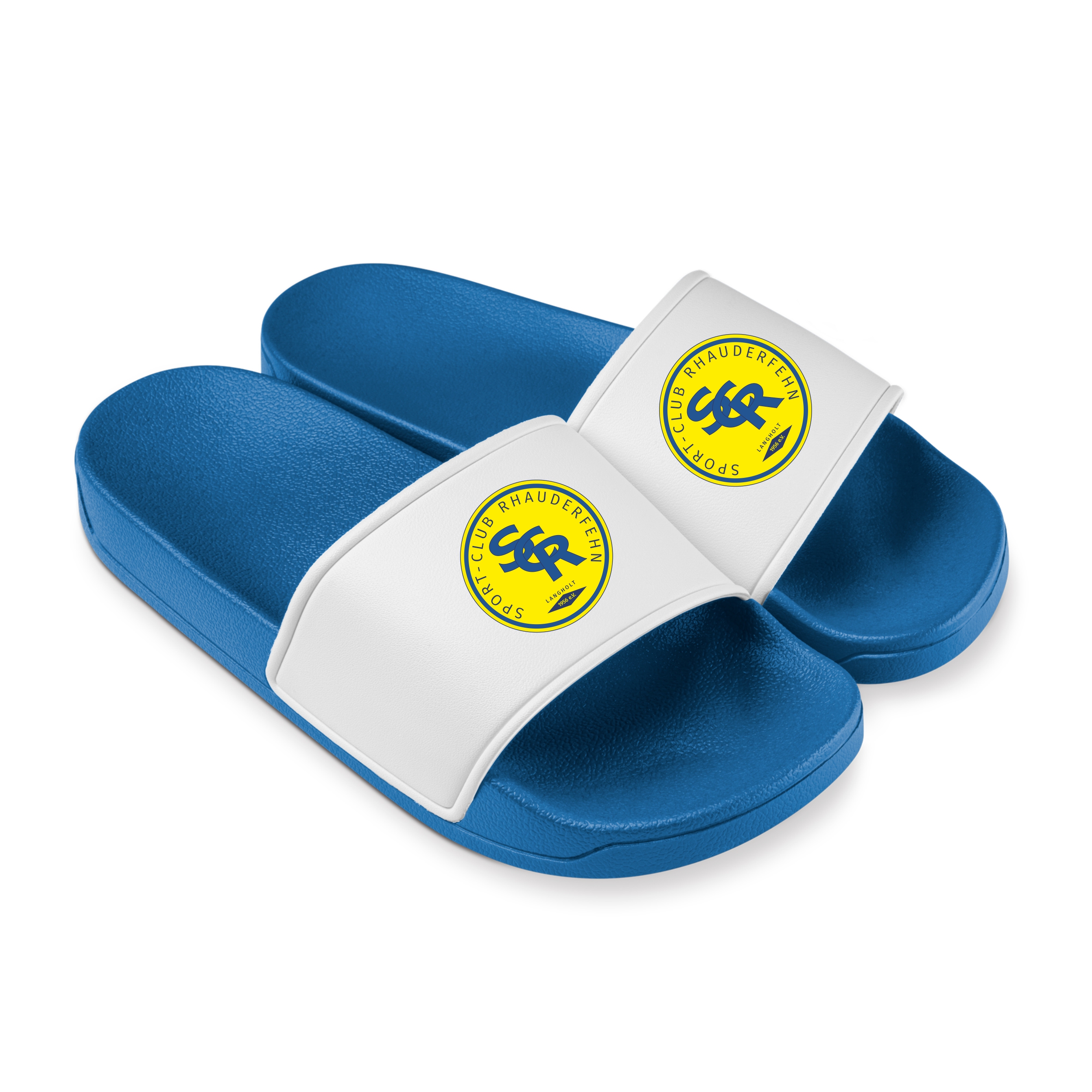 Badelatschen Logo royal/weiß 42