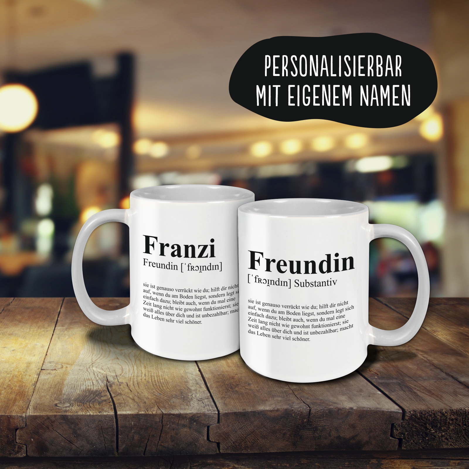 Tasse - Definition Freundin grau