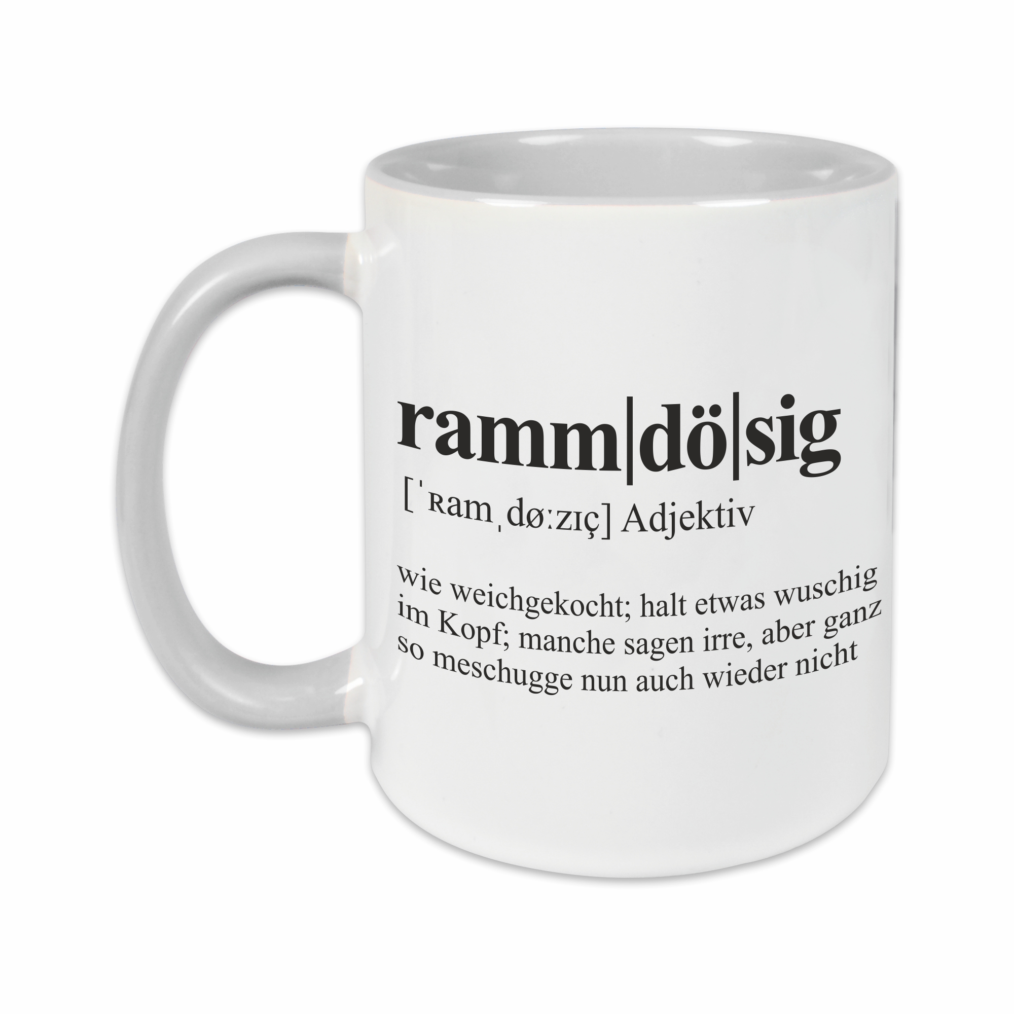 Tasse - Definition Rammdösig grau