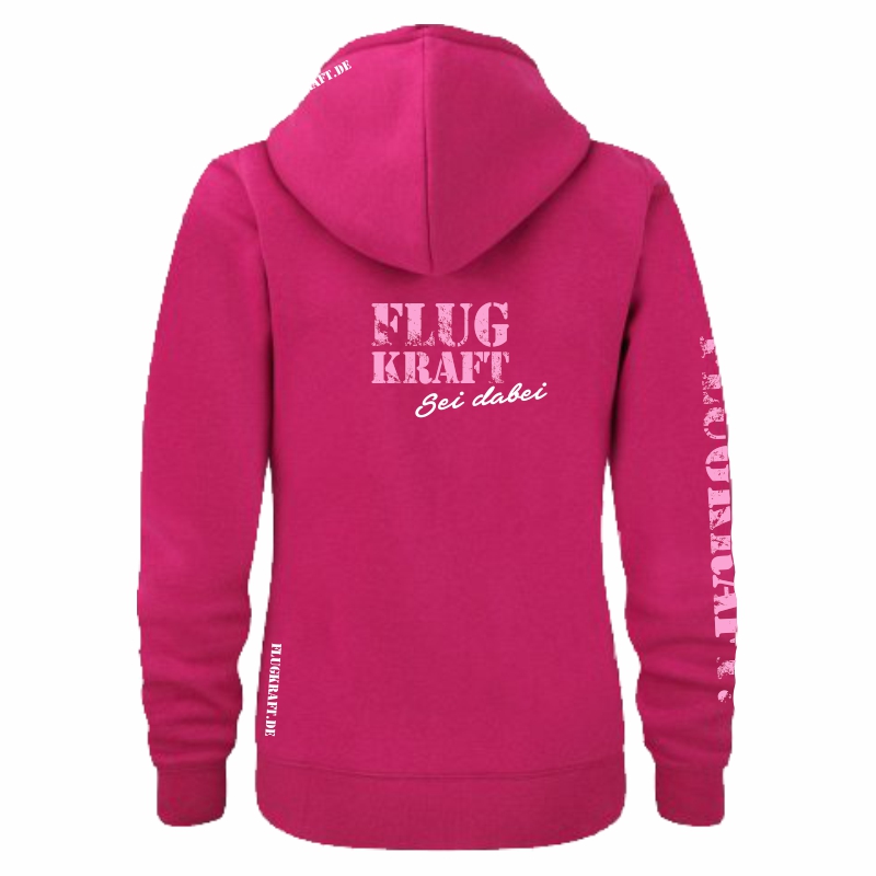 Damen Hoodie - Vintage Adler pink XL
