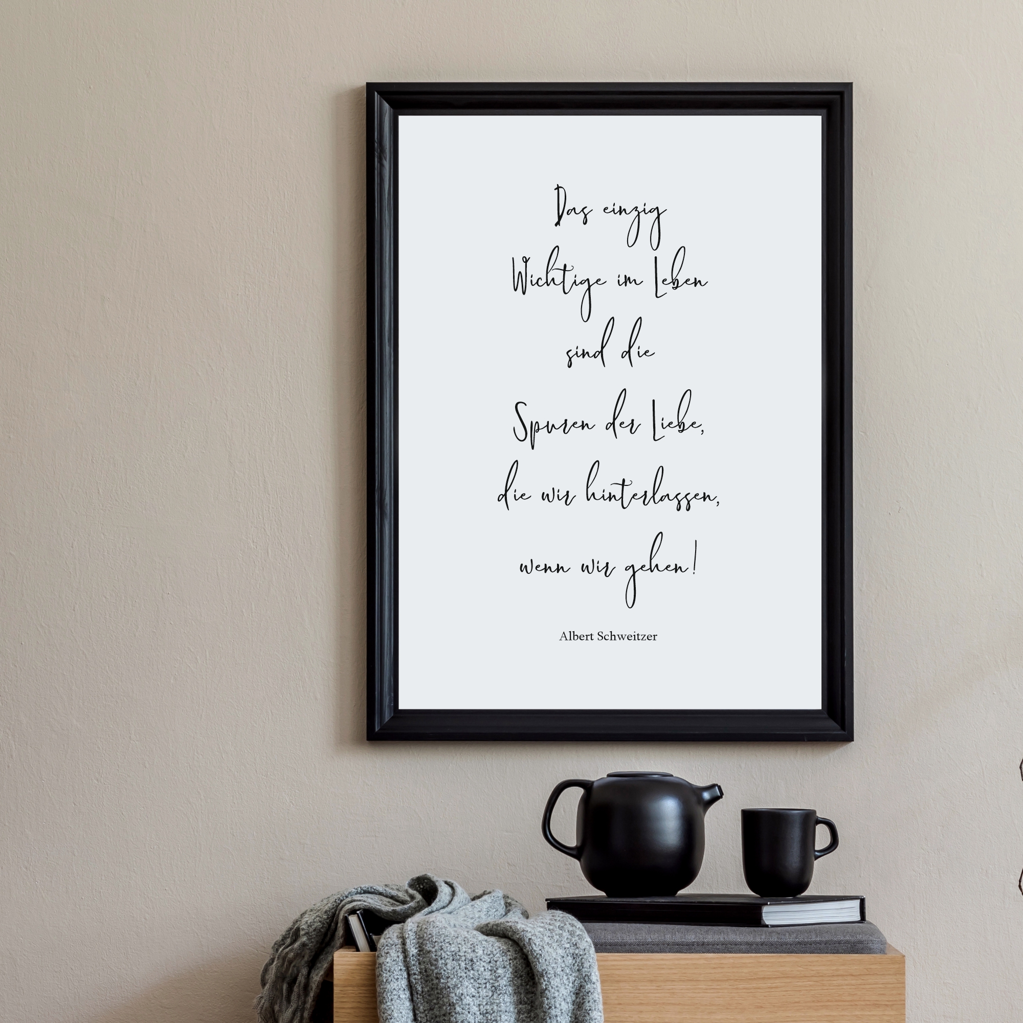 Poster - Spuren der Liebe - Zitat