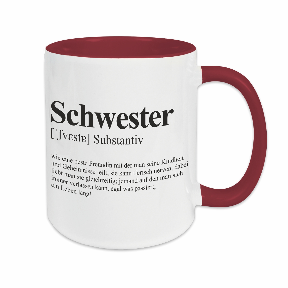 Tasse - Definition Schwester burgund