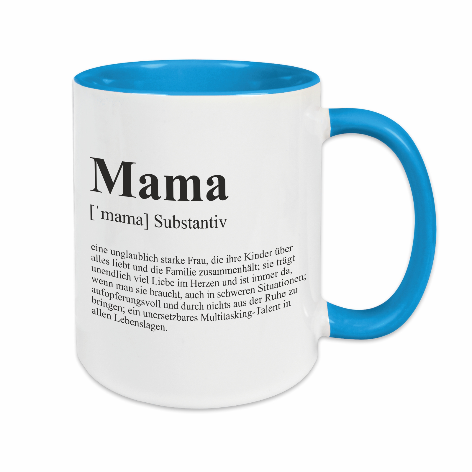 Tasse - Definition Mama hellblau
