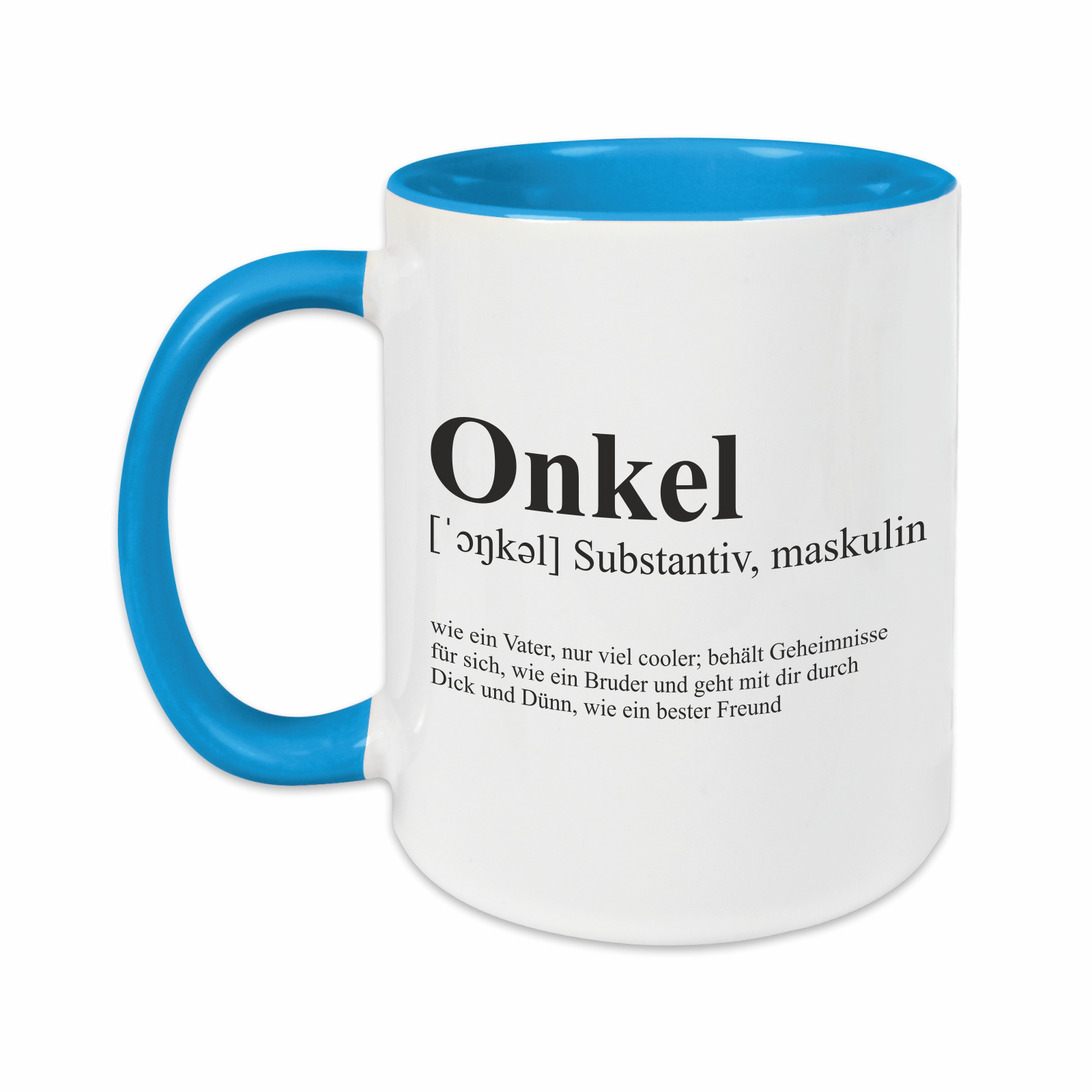 Tasse - Definition Onkel hellblau