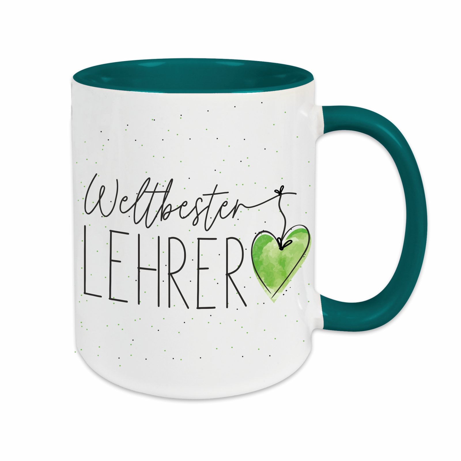 Tasse - Weltbester Lehrer petrol – Ansicht 1 von 3