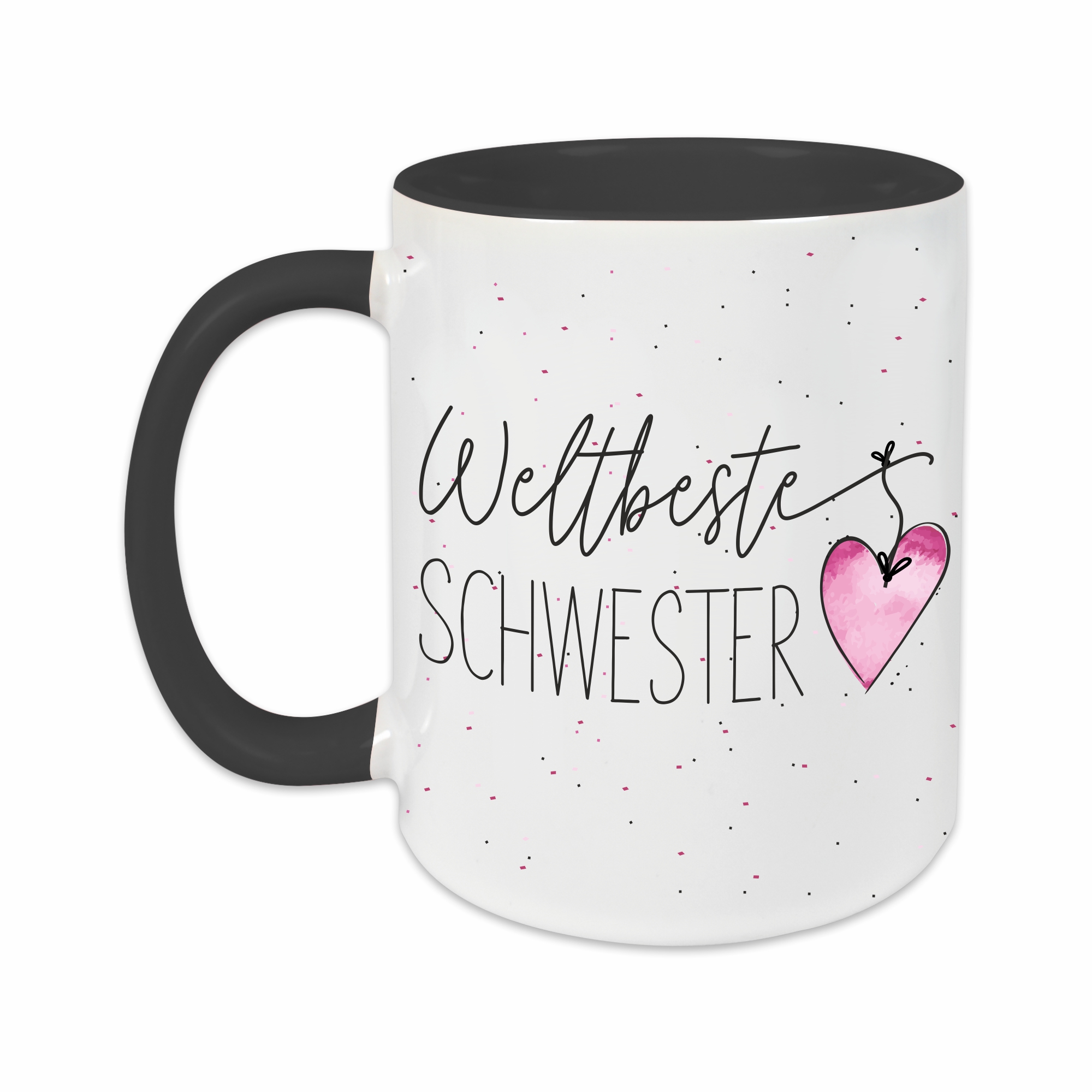 Tasse - Weltbeste Schwester schwarz
