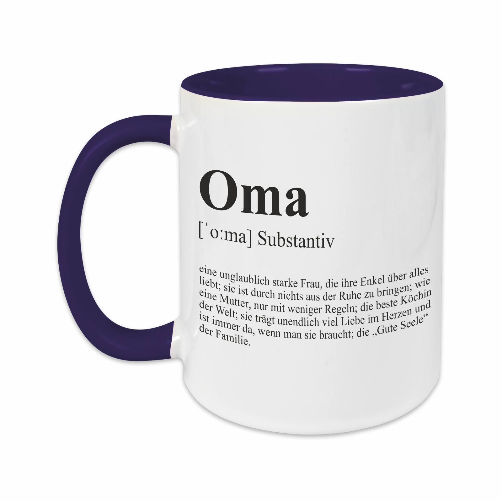 Tasse - Definition Oma dunkelblau