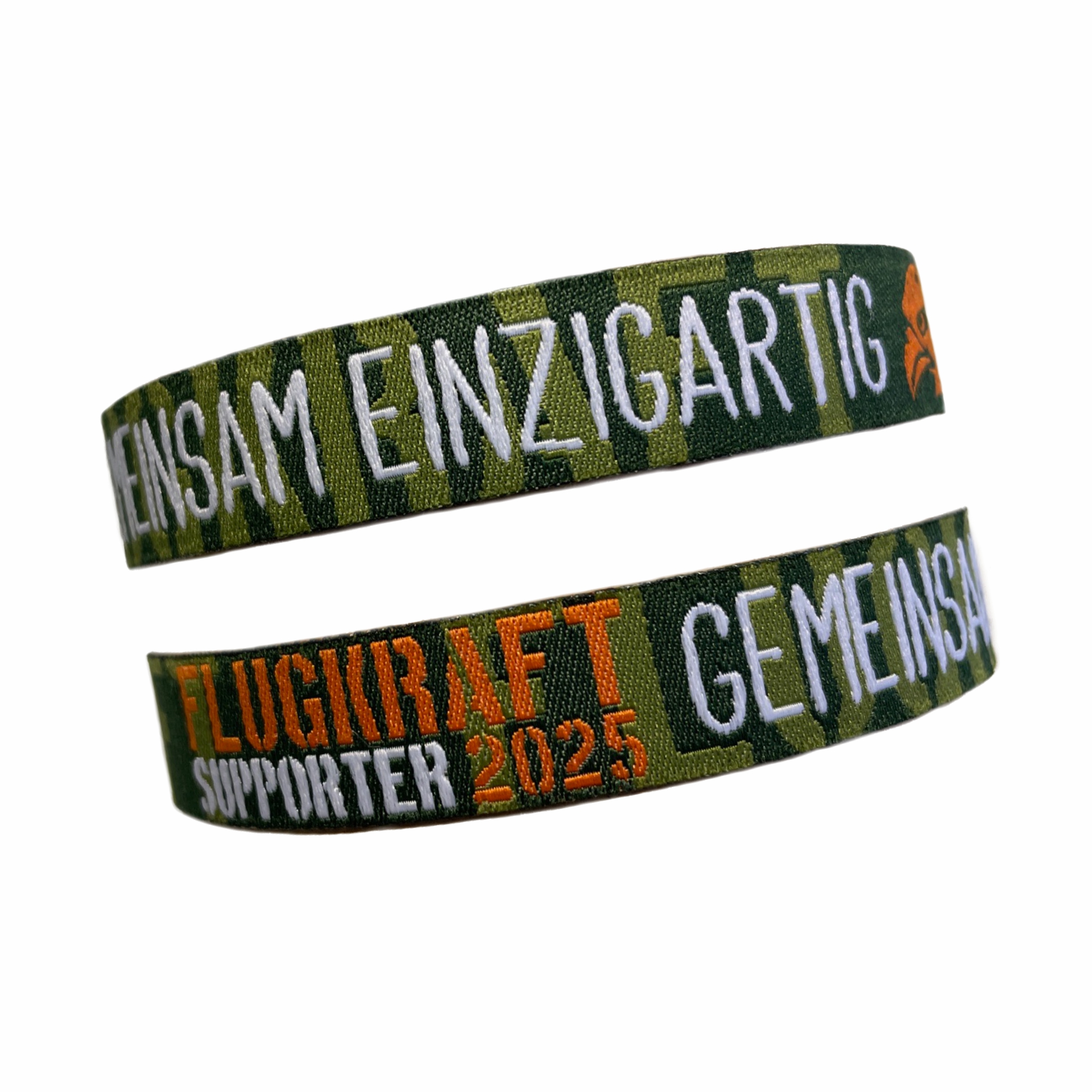 Flugkraft Stoffarmband Supporter 2025 olivgrün