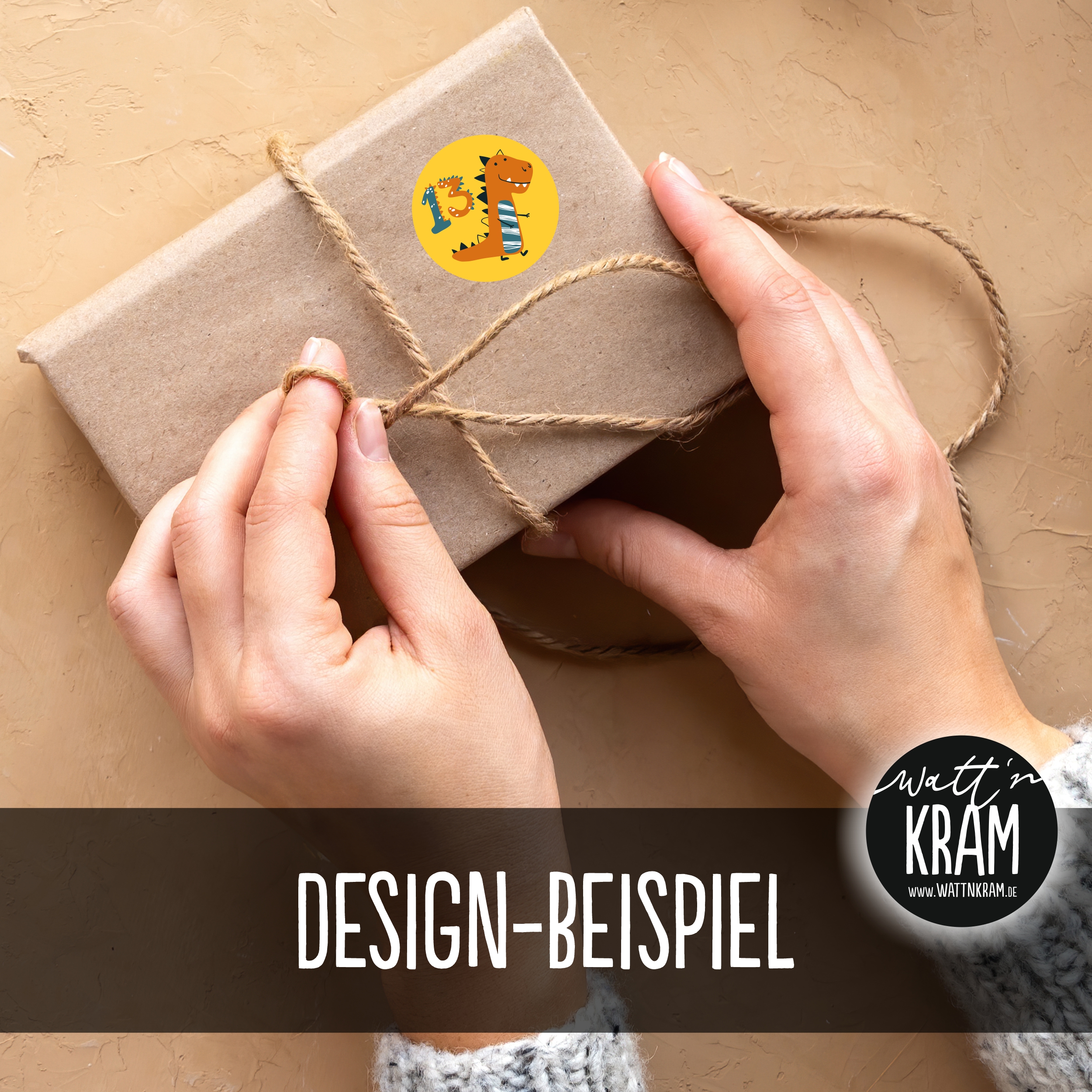 Adventskalender Dinosaurier - Aufkleber & Tüten zum selbst Befüllen