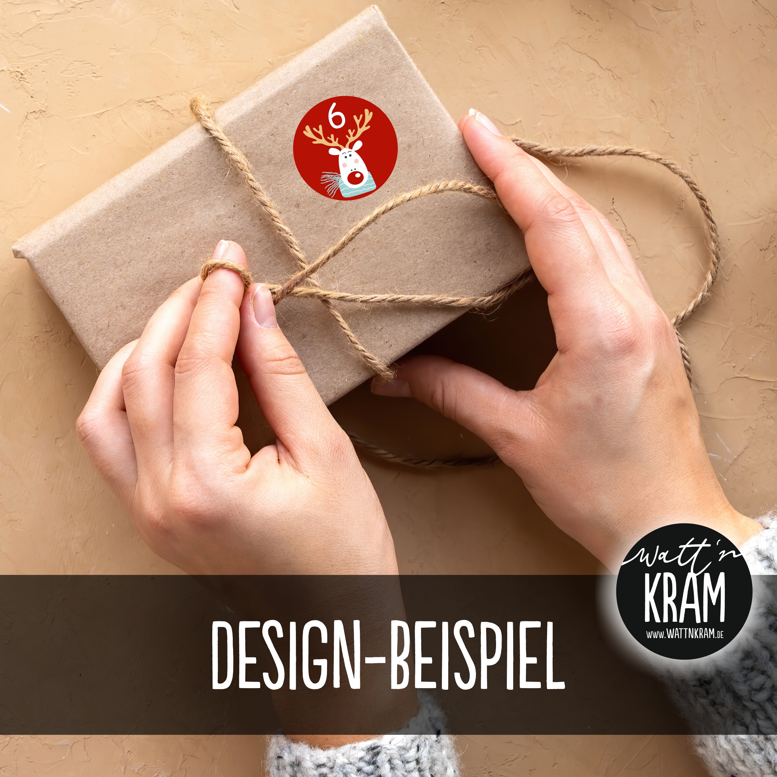 Adventskalender Motive - Aufkleber & Tüten zum selbst Befüllen