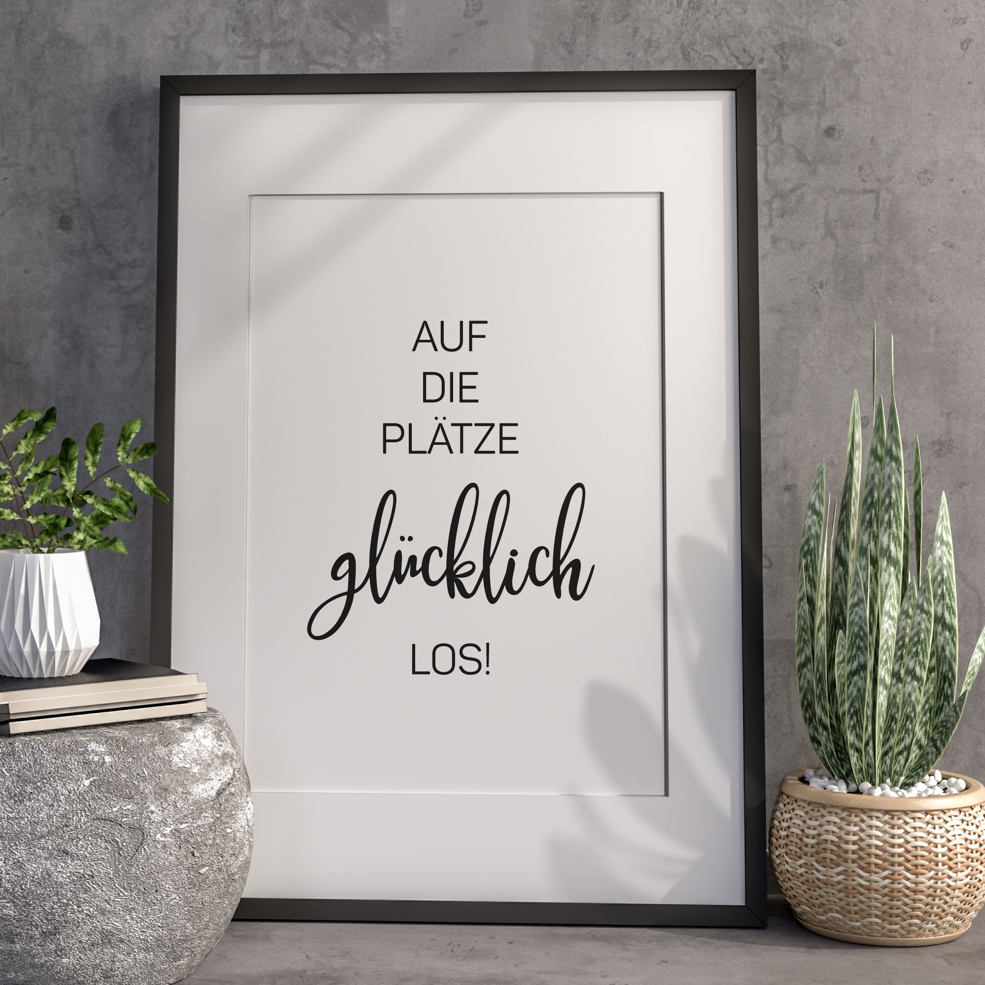 Poster - Auf die Plätze glücklich los!