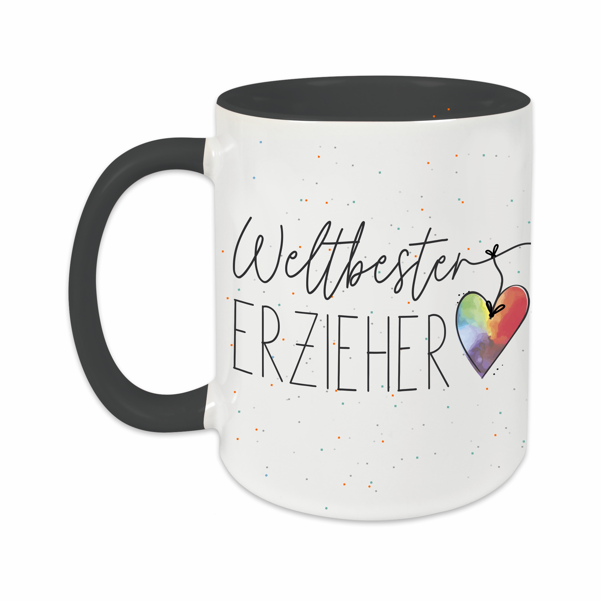 Tasse - Weltbester Erzieher schwarz
