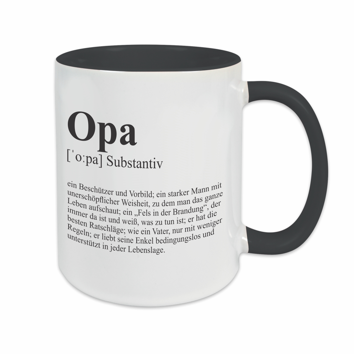 Tasse - Definition Opa schwarz