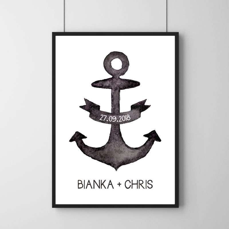 Poster - Anker - Personalisierbar