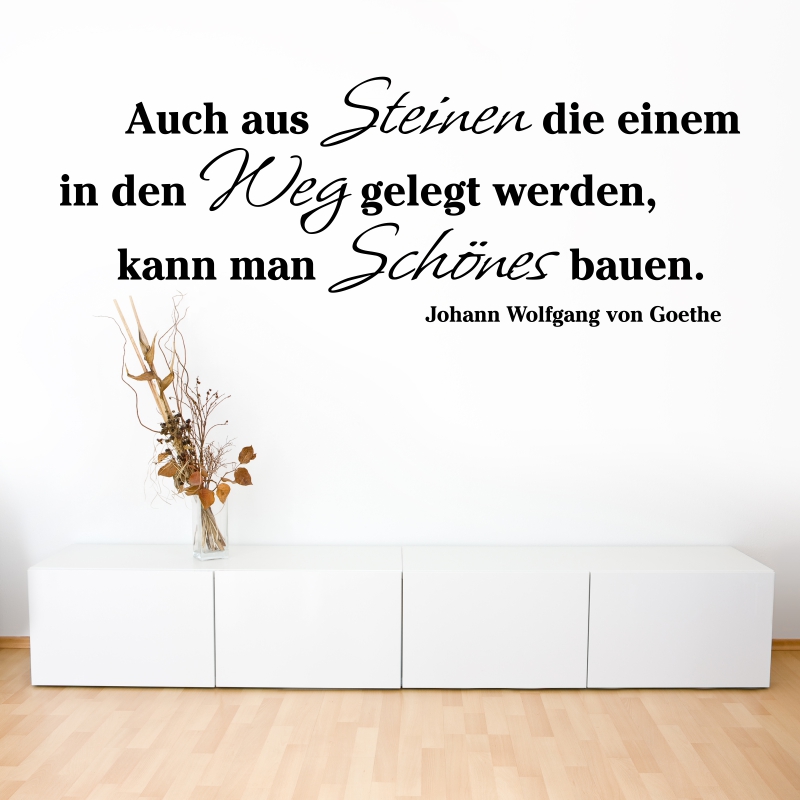 Wandtattoo - Auch aus Steinen...