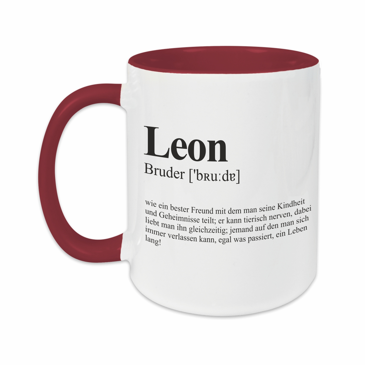 Tasse - Definition Bruder burgund personalisiert