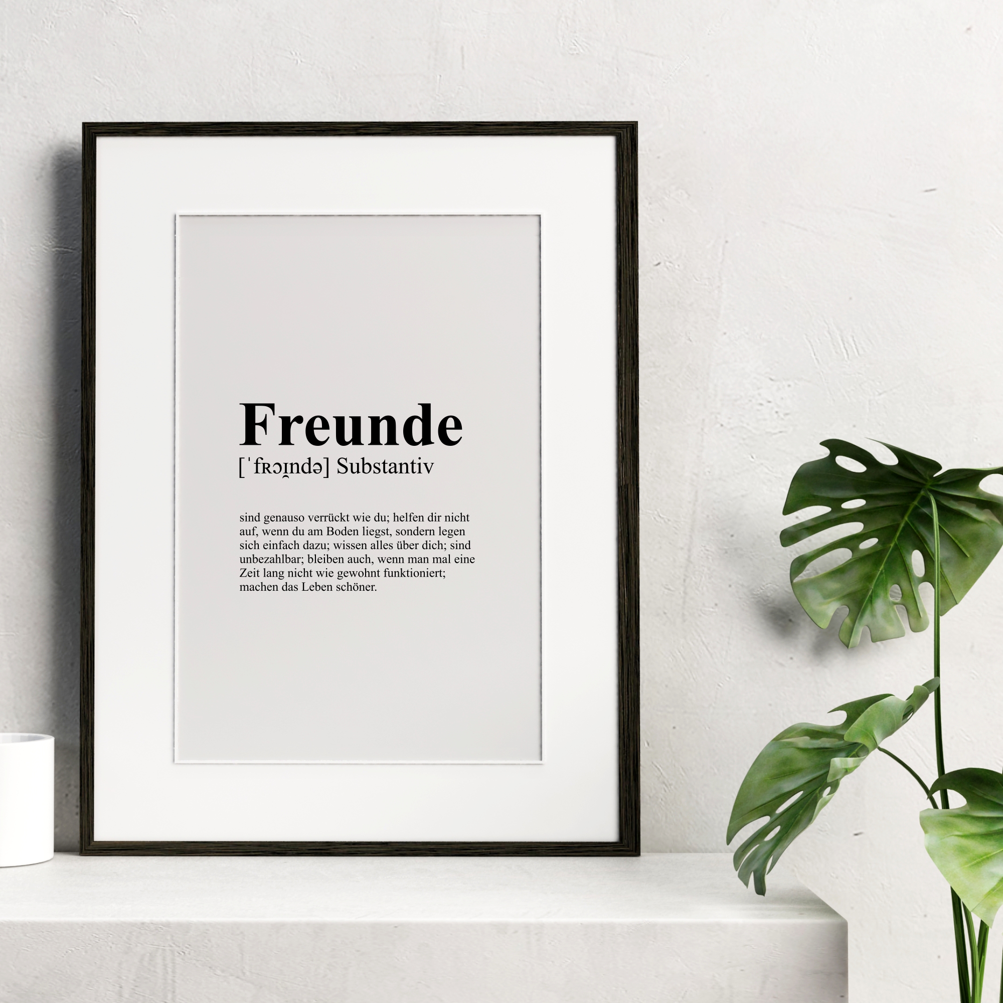 Poster - Definition Freunde